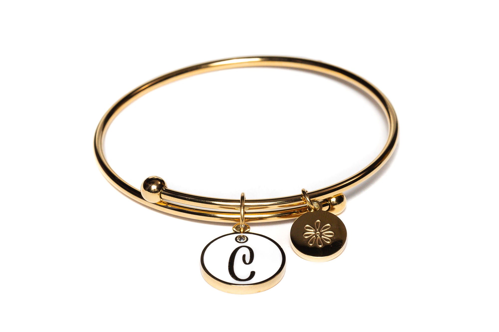 Initial C Bracelet