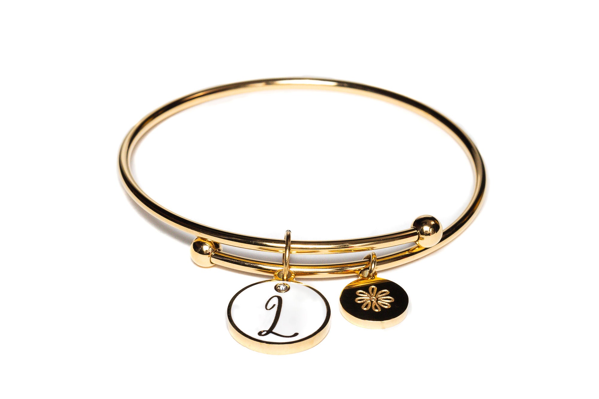 Initial L Bracelet