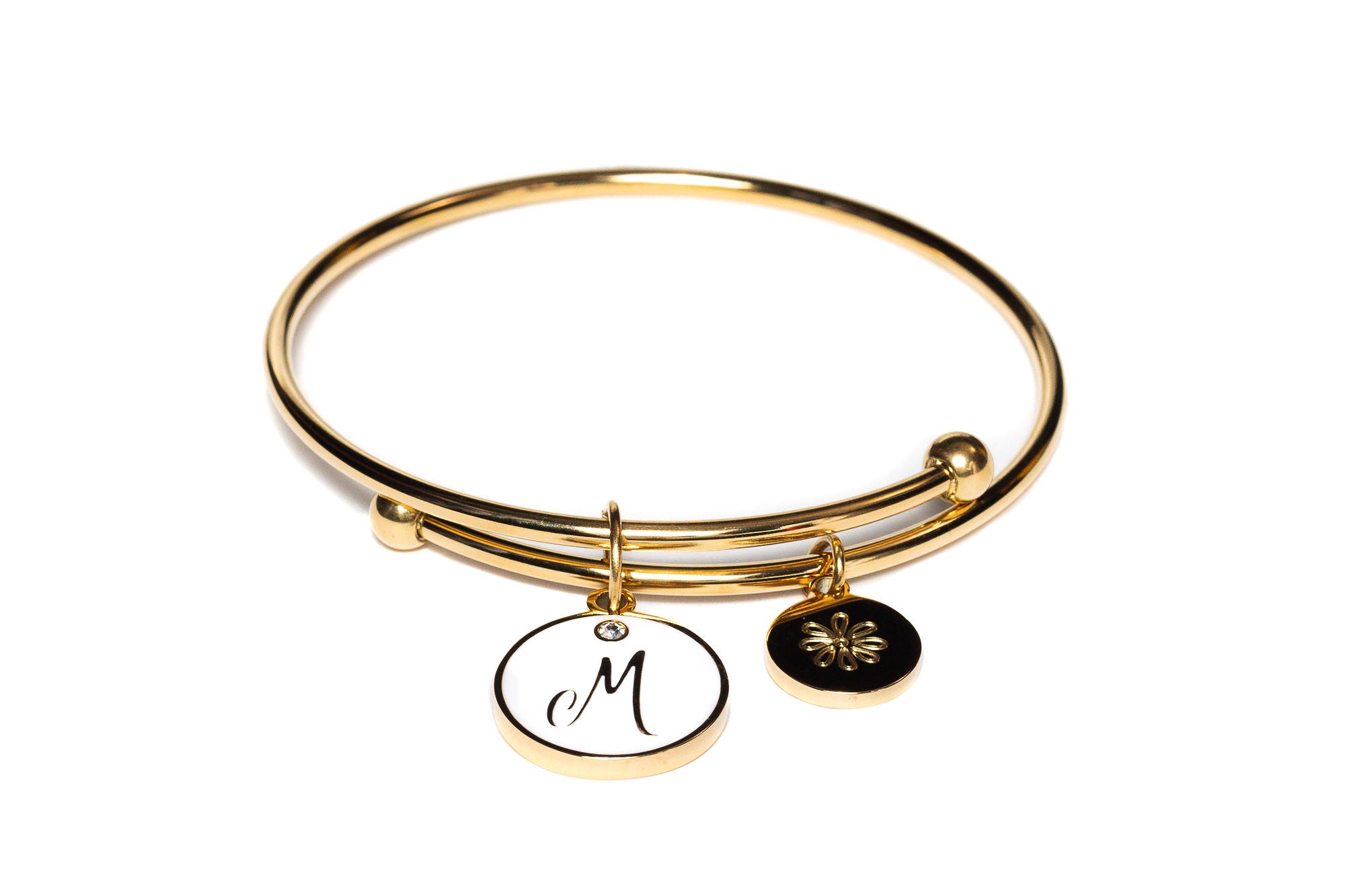 Initial M Bracelet