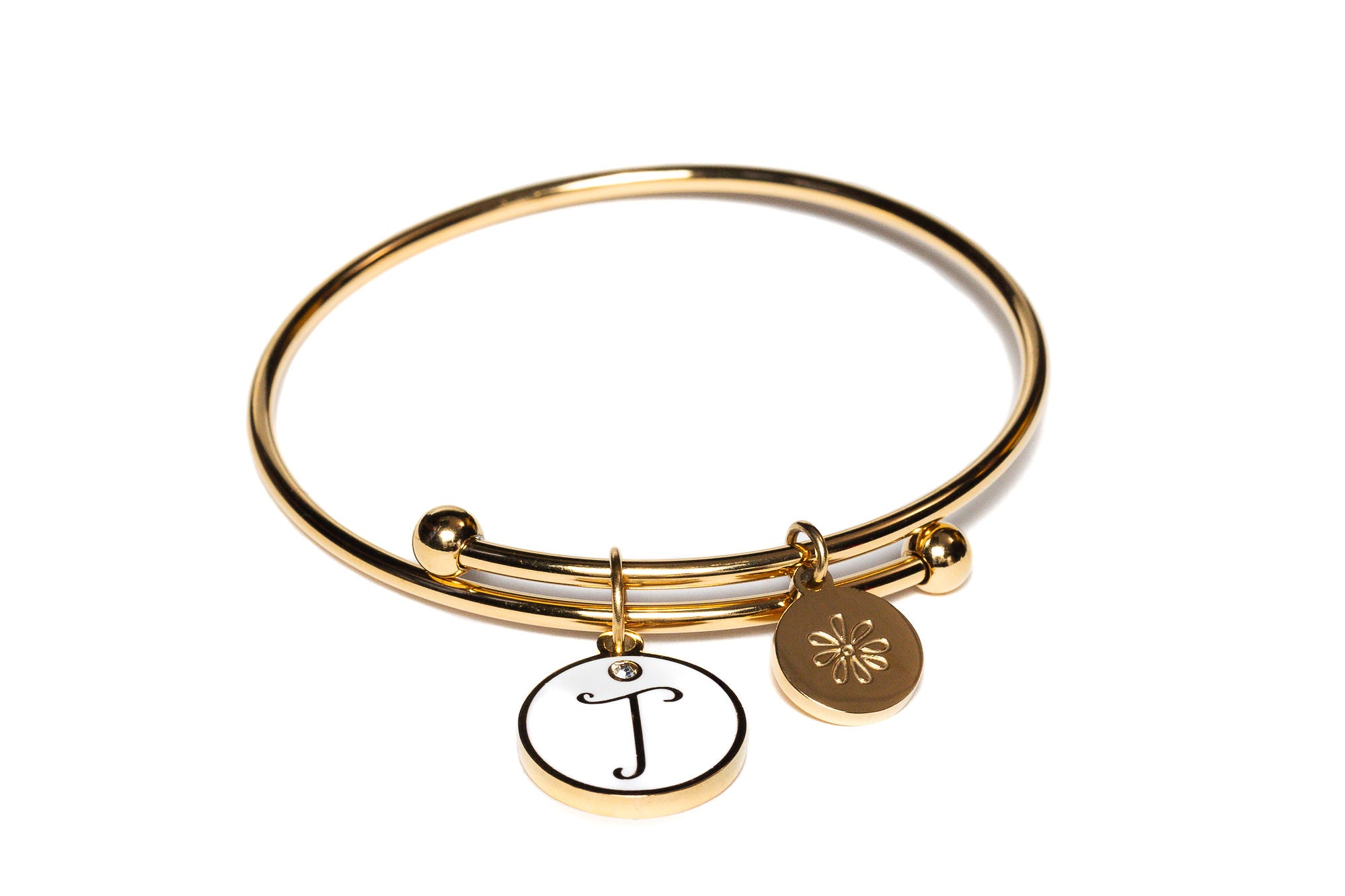 Initial T Bracelet